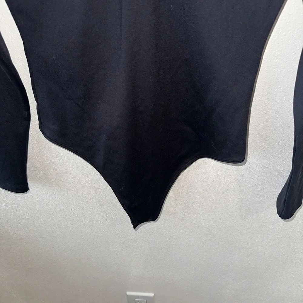 Ambercombie And Fitch Top‎ Bodysuit Long Sleeve Black Size S